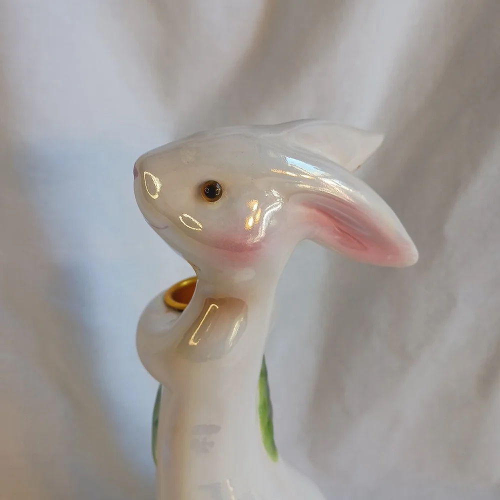 Department 56 Rabbit Easter Iridescent Candle Holder